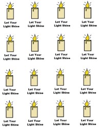 Let Your Light Shine Stickers